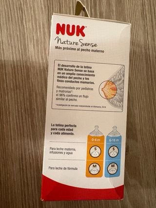 Biberón NUK Nature Sense Talla S