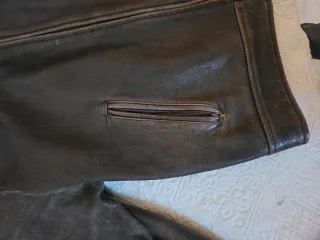 Cazadora aviador cuero marrón Chevignon Talla L