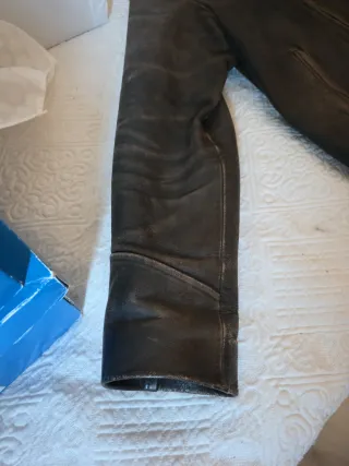 Cazadora aviador cuero marrón Chevignon Talla L