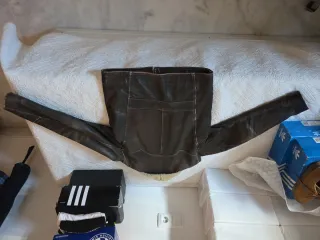 Cazadora aviador cuero marrón Chevignon Talla L