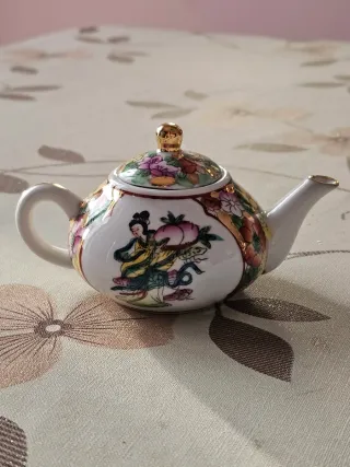 Coppia Mini Teiere Porcellana Cinese vintage