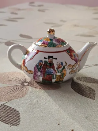 Coppia Mini Teiere Porcellana Cinese vintage