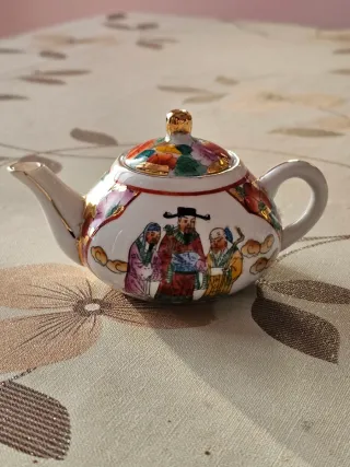 Coppia Mini Teiere Porcellana Cinese vintage