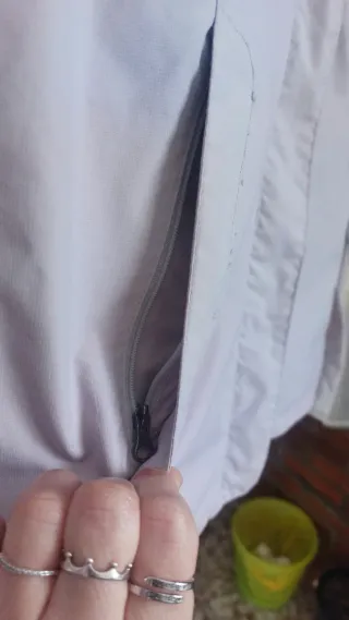 Cortavientos rosa claro impermeable Talla XS