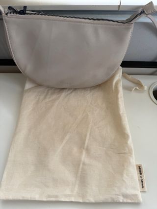 Bolso bandolera beige