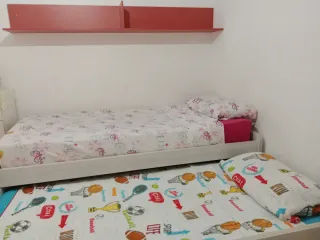 Cama individual con cajones