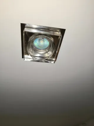 Lámpara de techo moderna cristal y metal Y aplique