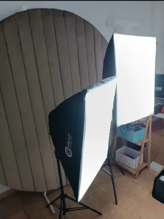 Set 2 Lamparas Estudio Fotografia