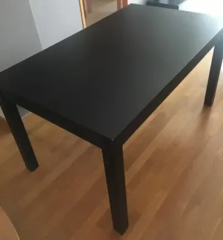 Mesa de comedor extensible negra