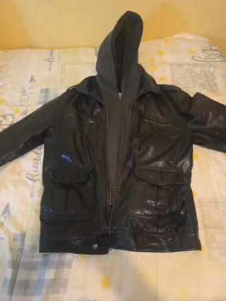 Cazadora de piel Oakley para hombre