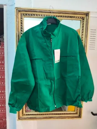 Chaqueta de trabajo vintage verde talla 60
