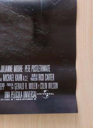 Cartel Original Jurassic Park El Mundo Perdido