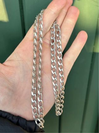 Collana catena uomo donna bambino argento