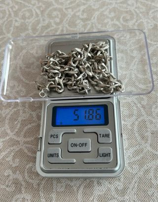 Collana catena uomo donna bambino argento