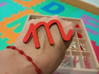 Alfabeto Montessori Madera Letra Ligada Minúscula