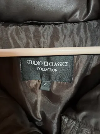 Abrigo acolchado marrón mujer