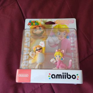 Amiibo Super Mario Cat Mario & Cat Peach