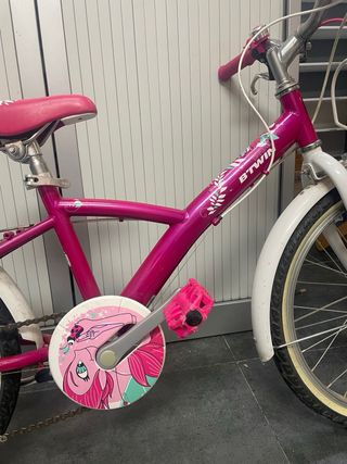 Bici Btwin rosa 5 velocidades