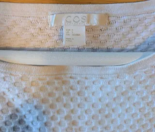 Top COS blanco roto textura