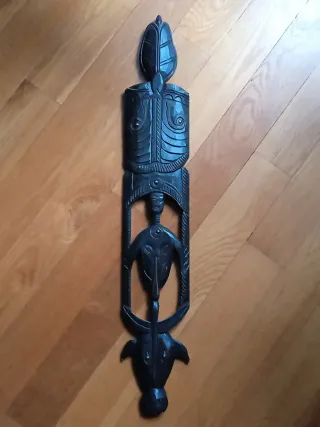 Máscara Tribal Madera Negra