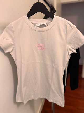 Camiseta Calvin Klein Jeans Rosa Mujer
