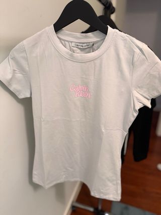 Camiseta Calvin Klein Jeans Rosa Mujer