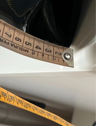 Borsa a spalla in vernice nera - vintage