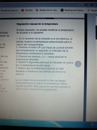Vinoteca madera y cristal. Marca ARISTON