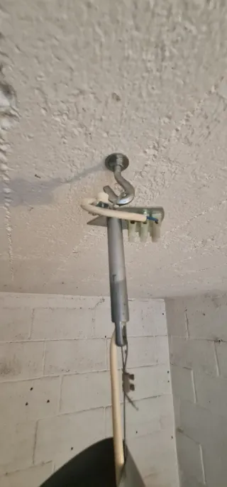 Lampadario cucina vetro bianco e grigio