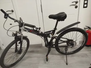 Bicicleta Plegable Montaña Negra