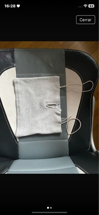 Top Zara gris escotado en V