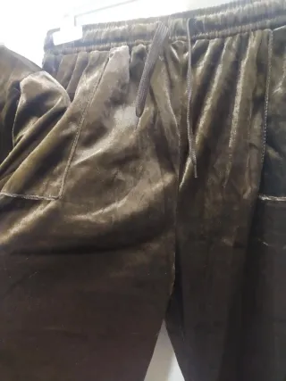 Conjunto chándal terciopelo marrón