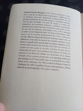 Libro "Crónica de una muerte anunciada"