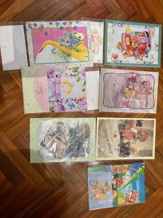 Lote Papel Carta Dibujos Infantiles