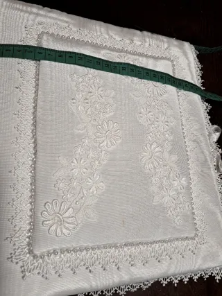 Album foto decorato pizzo e perline