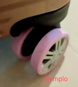 8 Protectores silicona de Ruedas maleta