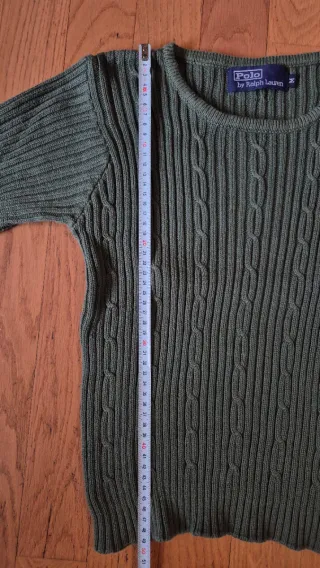 Maglia Ralph Lauren donna cropped Vintage 1990