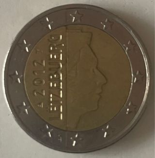 Moneda 2 Euros Luxemburgo 2012