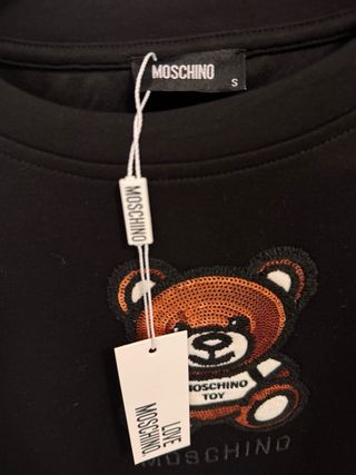 Sudadera Moschino Oso Negro Mujer