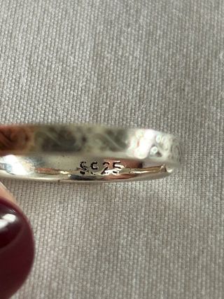 Anillo Plata con Piedra Verde