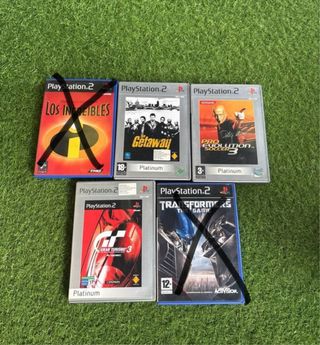 Cada juego 5€ los que tienen X están vendidos