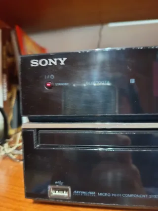 Minicadena Sony Bluetooth Negra