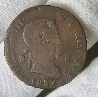 Moneda Fernando VII 1816 Plata