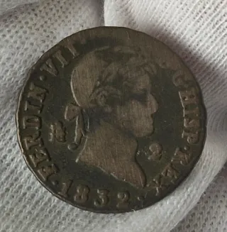 Moneda Fernando VII 1816 Plata
