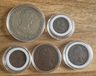 Moneda Fernando VII 1816 Plata