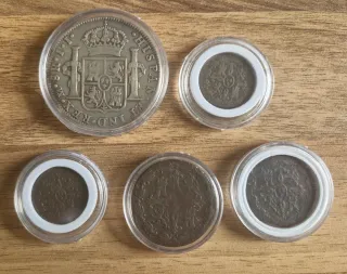 Moneda Fernando VII 1816 Plata