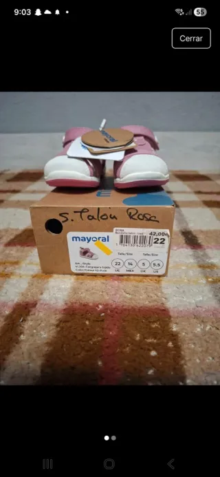 Sandalias Mayoral rosas para bebé