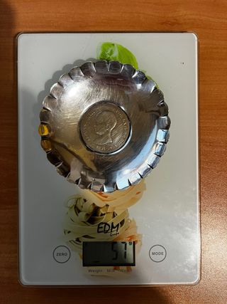 Cenicero Plata Alfonso XIII Moneda Antigua