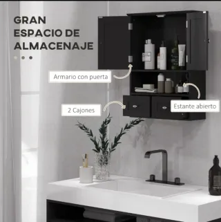 Mueble de baño negro
