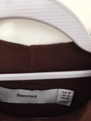 Sudadera Bershka Marrón Talla M